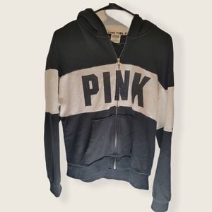 PINK zip up sweater, Medium